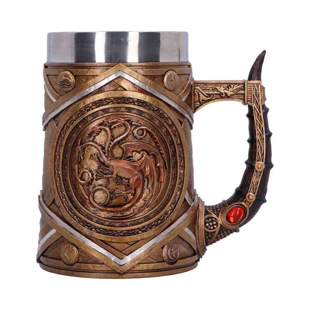 Nemesis Now House Of The Dragon - Targaryen Crown and Dagger Tankard - Multicolours